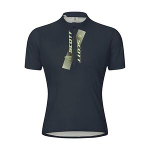 SCOTT Cyklistický dres s krátkým rukávem - JUNIOR - modrá/žlutá obraz
