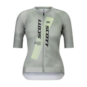 SCOTT Cyklistický dres s krátkým rukávem - RC PRO W - šedá/žlutá obraz