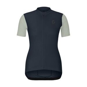 SCOTT Cyklistický dres s krátkým rukávem - ENDURANCE W - modrá/šedá obraz