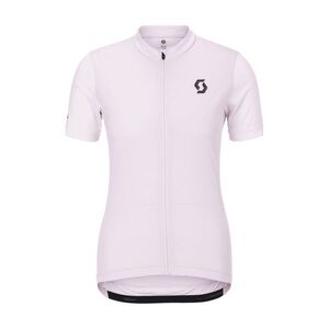 SCOTT Cyklistický dres s krátkým rukávem - ENDURANCE W - růžová/bílá obraz