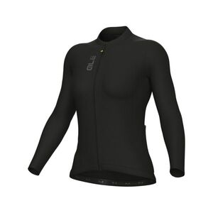 ALÉ Cyklistický dres s dlouhým rukávem letní - COLOR BLOCK PRAGMA - černá obraz
