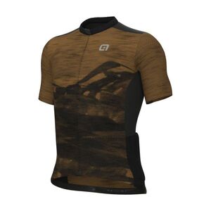 ALÉ Cyklistický dres s krátkým rukávem - MOUNTAIN OFF ROAD - GRAVEL - hnědá obraz