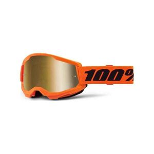 100% SPEEDLAB Cyklistické brýle - STRATA 2 - oranžová/černá/zlatá obraz