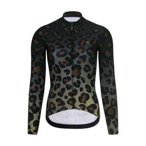 RIVANELLE Cyklistický dres s dlouhým rukávem zimní - WILDCAT WINTER - hnědá/černá obraz