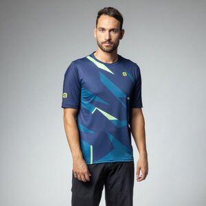ALÉ Cyklistický dres s krátkým rukávem - OFF ROAD OMEGA - modrá obraz