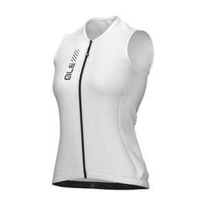 ALÉ Cyklistický dres bez rukávů - PRAGMA COLOR BLOCK - bílá obraz