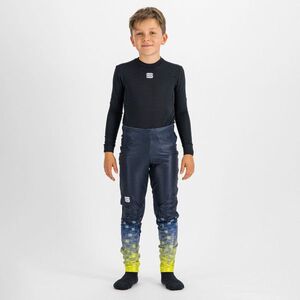 SPORTFUL legíny - SQUADRA - modrá/žlutá obraz
