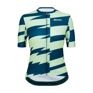 SANTINI Cyklistický dres s krátkým rukávem - FURIA SMART - světle zelená/zelená obraz