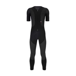 SANTINI Cyklistické kalhoty dlouhé s laclem - VEGA DRY - černá/antracitová obraz