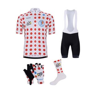 BONAVELO Cyklistický mega set - TOUR DE FRANCE 2025 - červená/černá/bílá obraz