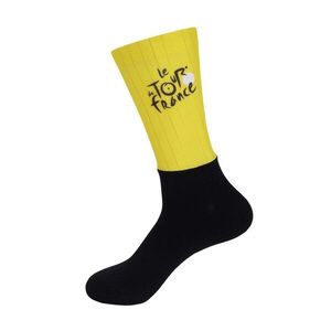 BONAVELO Cyklistické ponožky klasické - TOUR DE FRANCE 2026 - žlutá/černá obraz