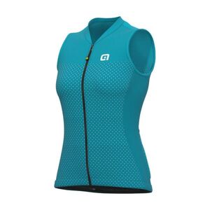 ALÉ Cyklistický dres bez rukávů - SOLID LEVEL LADY - zelená obraz