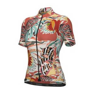 ALÉ Cyklistický dres s krátkým rukávem - RIO PR-E - oranžová obraz