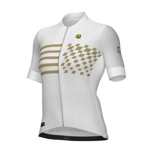 ALÉ Cyklistický dres s krátkým rukávem - PLAY PR-E - bílá obraz