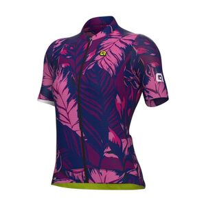 ALÉ Cyklistický dres s krátkým rukávem - LEAF PR-S - růžová obraz