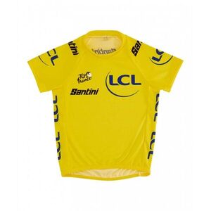 SANTINI Cyklistický dres s krátkým rukávem - TOUR DE FRANCE 2024 - žlutá obraz