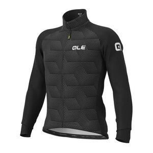 ALÉ Cyklistická zateplená bunda - SOLID SHARP WINTER - černá/šedá obraz