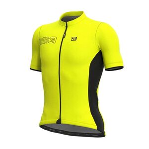 ALÉ Cyklistický dres s krátkým rukávem - COLOR BLOCK - žlutá 2XL obraz