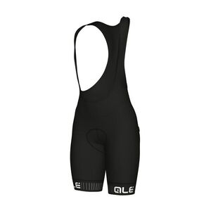 ALÉ Cyklistické kalhoty krátké s laclem - TRAGUARDO LADY - černá/bílá XL obraz