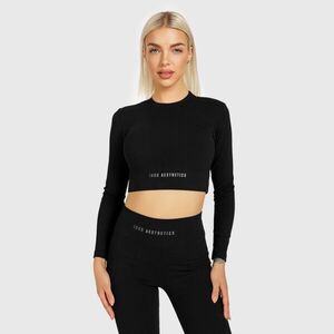 Dámský Crop Top Iron Aesthetics Rib, černý obraz