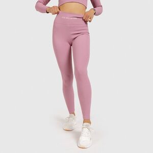 Dámské pásové legíny Iron Aesthetics Rib, dusty růžové obraz