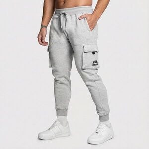 Pánské tepláky Iron Aesthetics Cargo Joggers, šedé obraz