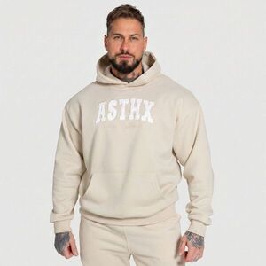 Oversized mikina Iron Aesthetics ASTHX, béžová obraz