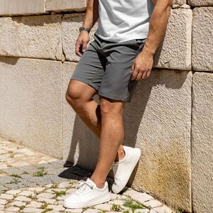Pánské kraťasy Iron Aesthetics Chino Flex, šedé obraz
