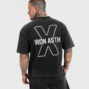 Pánské tričko Iron Aesthetics X Washed, černé obraz