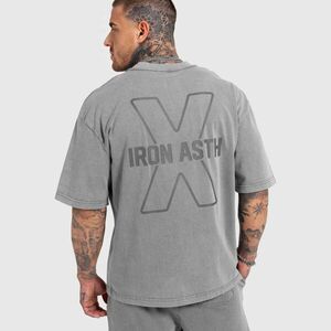 Pánske tričko Iron Aesthetics X Washed, šedé obraz