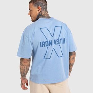 Pánské tričko Iron Aesthetics X Washed, modré obraz