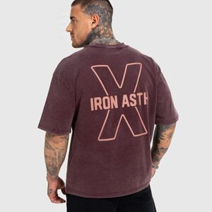 Pánské tričko Iron Aesthetics X Washed, burgundy obraz