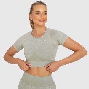 Dámský crop top Iron Aesthetics Faded, washed green obraz