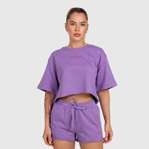 Dámský crop top Iron Aesthetics Heavy-Terry, fialový obraz