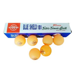 Míčky na stolní tenis SHIELD 101 - 40 mm 6 ks - oranžové obraz
