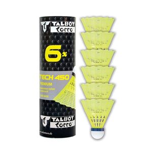 Badmintonové míčky TALBOT TORRO Tech 450 Medium 6ks - žluté obraz