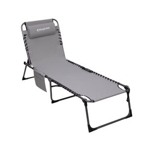 Skládací lehátko KING CAMP Magnolia B40 - 190 x 59 cm - šedá obraz