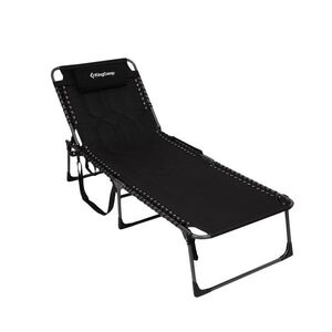 Skládací lehátko KING CAMP Magnolia B40 - 200 x 68 cm - černé obraz