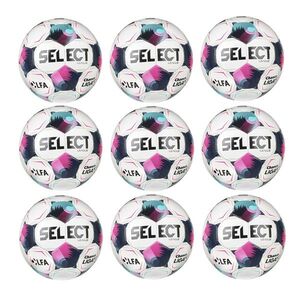 Výhodný set - 9x Fotbalový míč SELECT FB League CZ Chance Liga 2026/27 5 bílo-růžová obraz