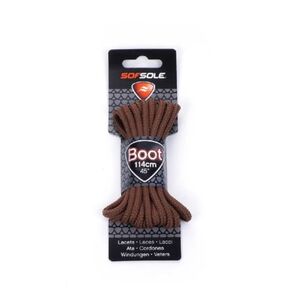 Šňůrky do bot SOFSOLE-LACES OUTDOOR 801935 LIGHT BROWN WAXED 114 CM obraz