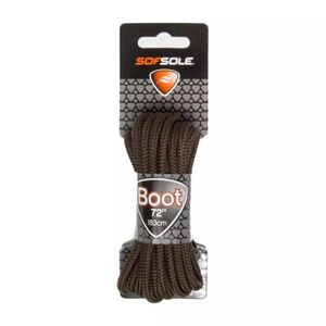 Šňůrky do bot SOFSOLE-LACES OUTDOOR 801980 DARK BROWN WAXED 183 CM obraz