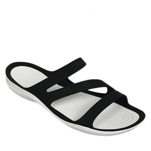 Dámské pantofle (plážová obuv) CROCS-Swiftwater Sandal W black/white obraz