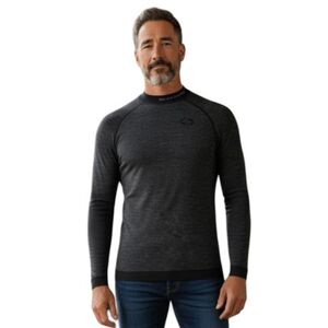 Pánské termo tričko s dlouhým rukávem BLIZZARD-Mens long sleeve, merino wool, anthracite obraz