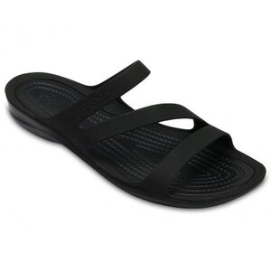 Dámské pantofle (plážová obuv) CROCS-Swiftwater Sandal W black/black obraz