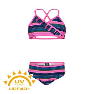 Dívčí plavky COLOR KIDS-Bikini AOP UPF 40+ Sugar Pink obraz
