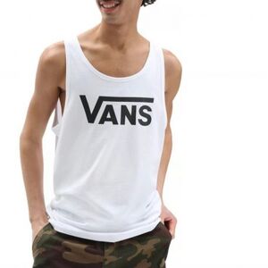 Pánské tričko s krátkým rukávem VANS-CLASSIC TANK-WHITE-BLACK obraz