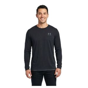 Pánské tréninkové tričko s dlouhým rukávem UNDER ARMOUR-UA SPORTSTYLE LEFT CHEST LS-BLK obraz