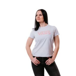 Dámské tričko s krátkým rukávem VANS-WM DROP V SS CREW-B WHITE HEATHER obraz