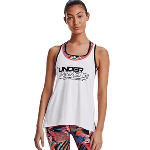 Dámské tréninkové tílko UNDER ARMOUR-Knockout Tank CB Graphic-WHT obraz