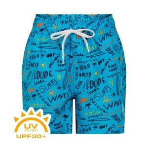 Chlapecké plavky COLOR KIDS-Swim shorts short AOP-cyan blue obraz